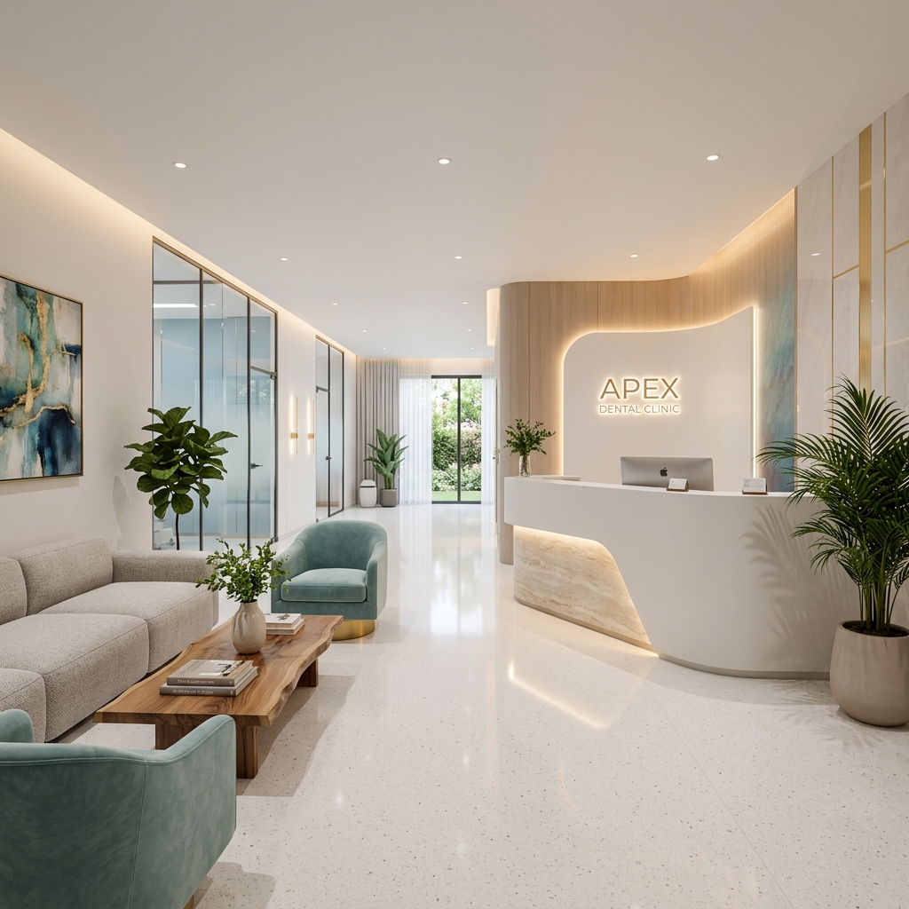 Modern BrightSmile Dental clinic interior with state-of-the-art equipment